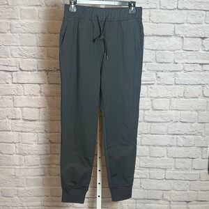 Viodia Women's S Charcoal Fleece Lined Joggers Gym Yoga Athleisure Minimalist